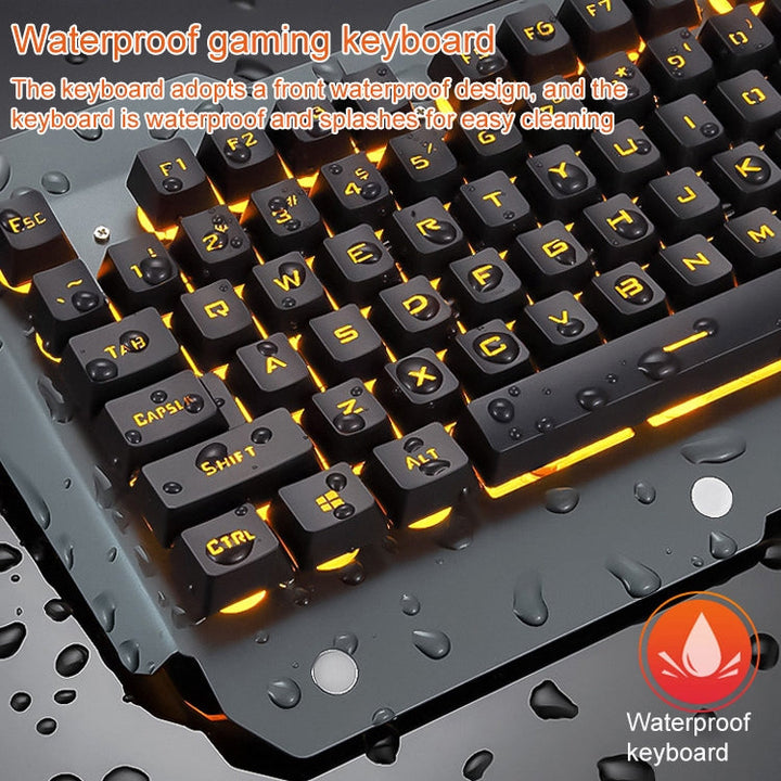 Lisslune | 618 Internet Cafe Game Manipulator Keyboard and Mouse Set, Cable Length: 1.6m (Black)