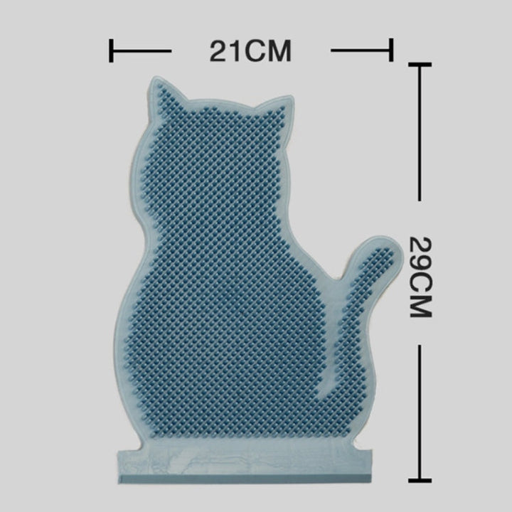 Solid door seam cat rubbing device anti-itch & hair removal massage brush pet supplies (Pink)