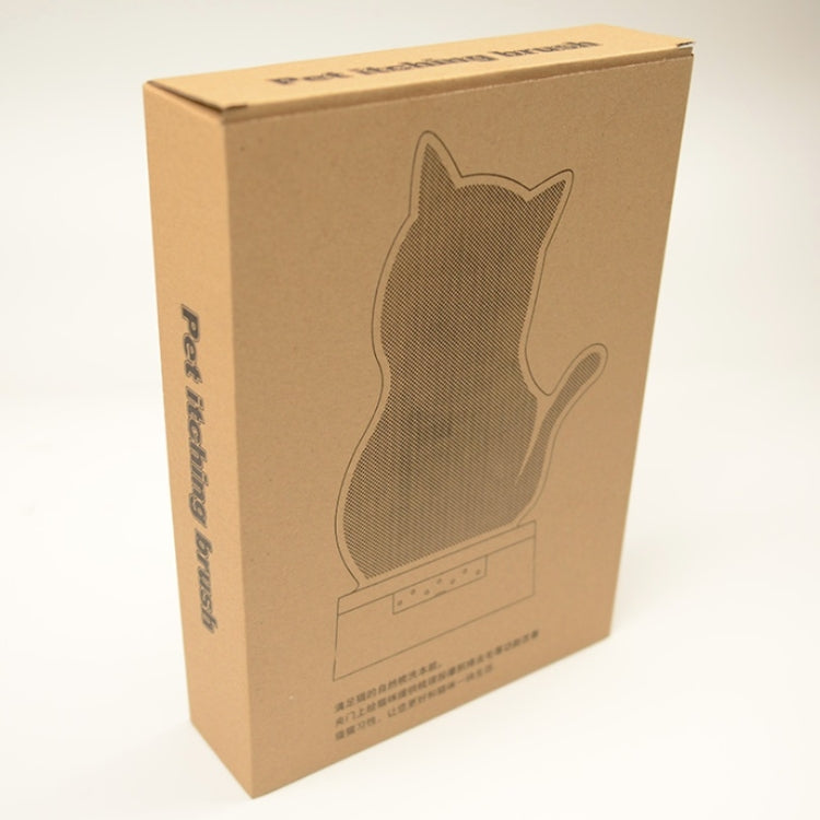 Solid door seam cat rubbing device anti-itch & hair removal massage brush pet supplies (Pink)