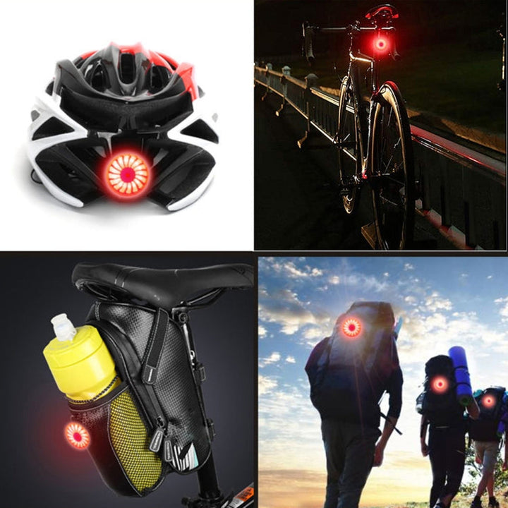 Lisslune | Bicycle Smart Sensor Brake Light USB Taillight Warning Light (Titan)