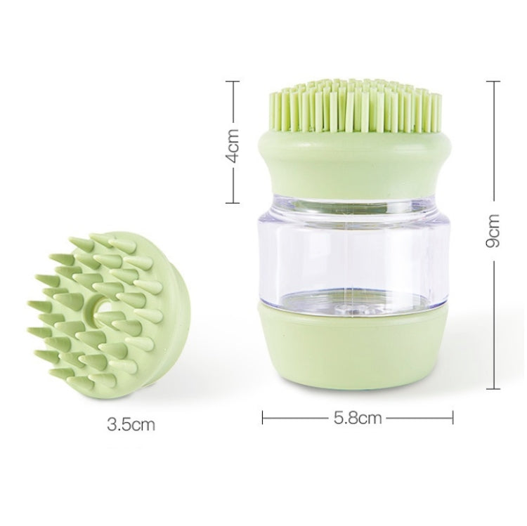 Pet Bath Brush Silicone Multifunctional Massage Pet Supplies (Pink)