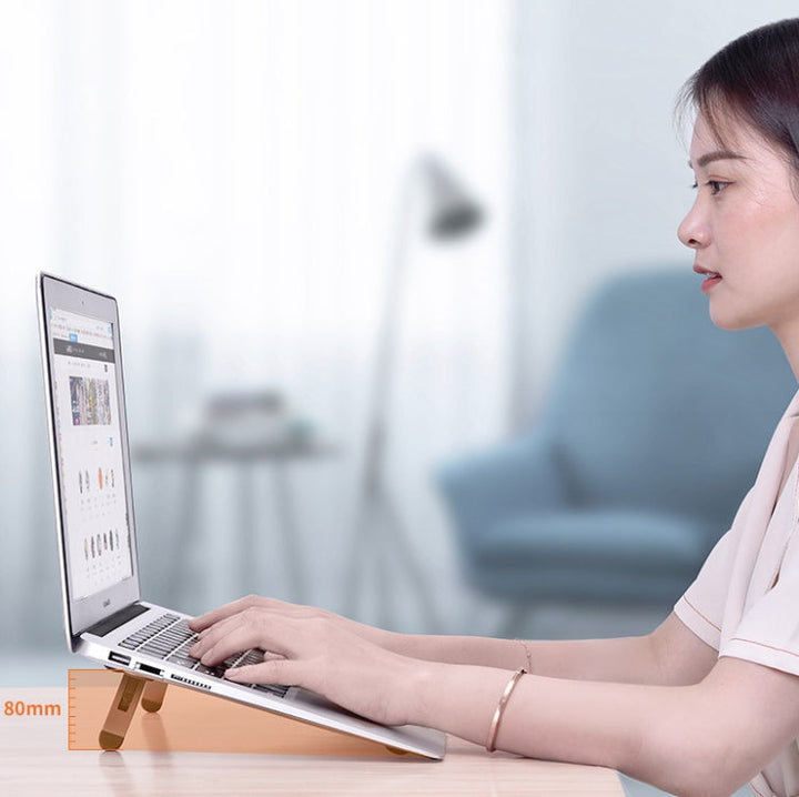 Lisslune | Oatsbasf Portable Storage Foldable Laptop Stand Height Adjustable Fan Heater (Gray)