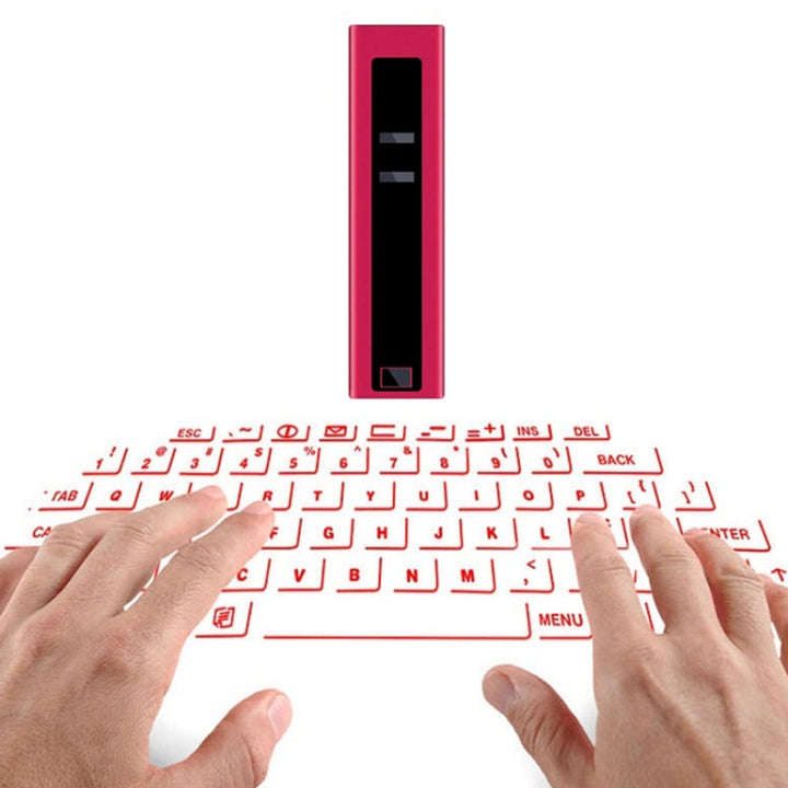 Lisslune | F2 Portable Lipstick Laser Virtual Laser Projection Mouse and Keyboard (Red)