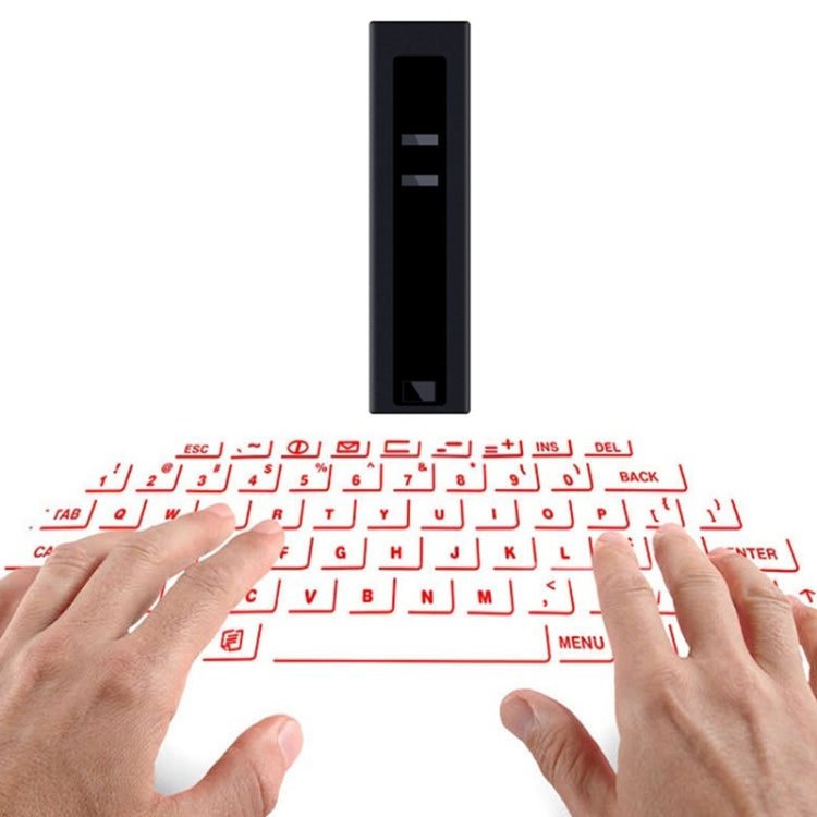 Lisslune | F2 Portable Lipstick Laser Virtual Laser Projection Mouse and Keyboard (Black)