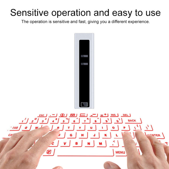 Lisslune | F2 Portable Lipstick Laser Virtual Laser Projection Mouse and Keyboard (Black)