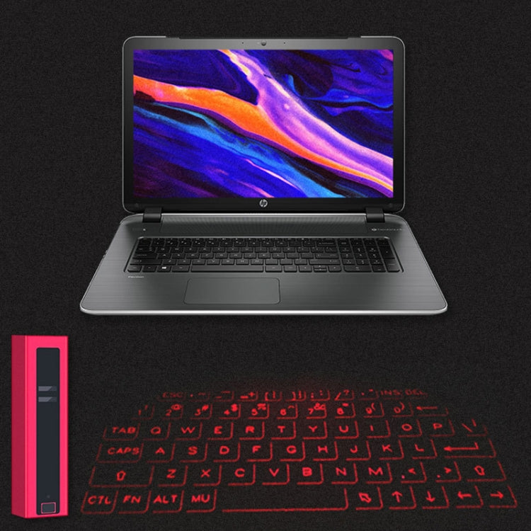 Lisslune | F2 Portable Lipstick Laser Virtual Laser Projection Mouse and Keyboard (Black)