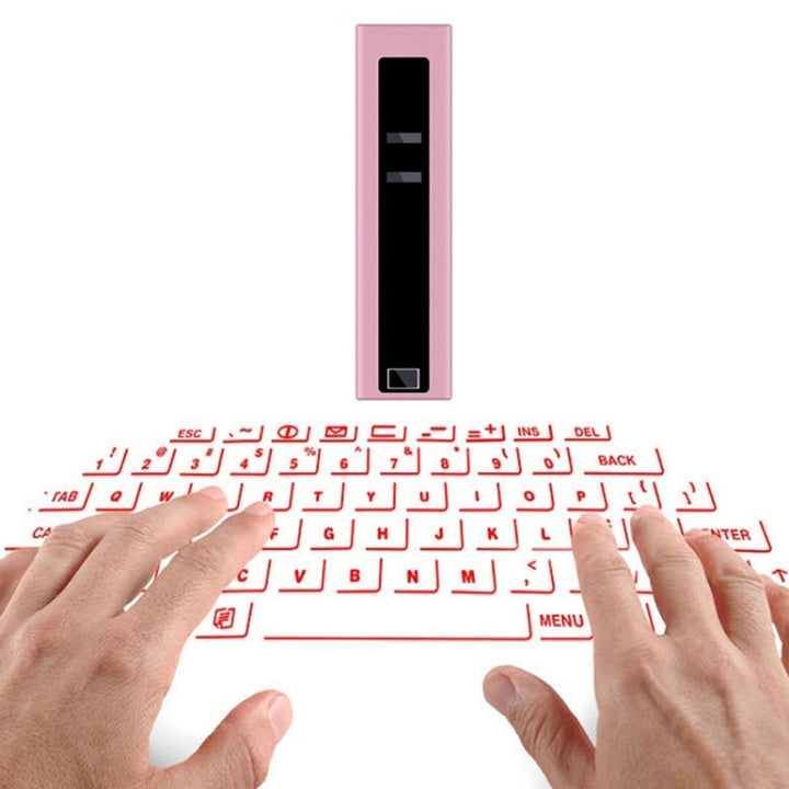 Lisslune | F2 Portable Lipstick Laser Virtual Laser Projector Mouse and Keyboard (Rose Gold)