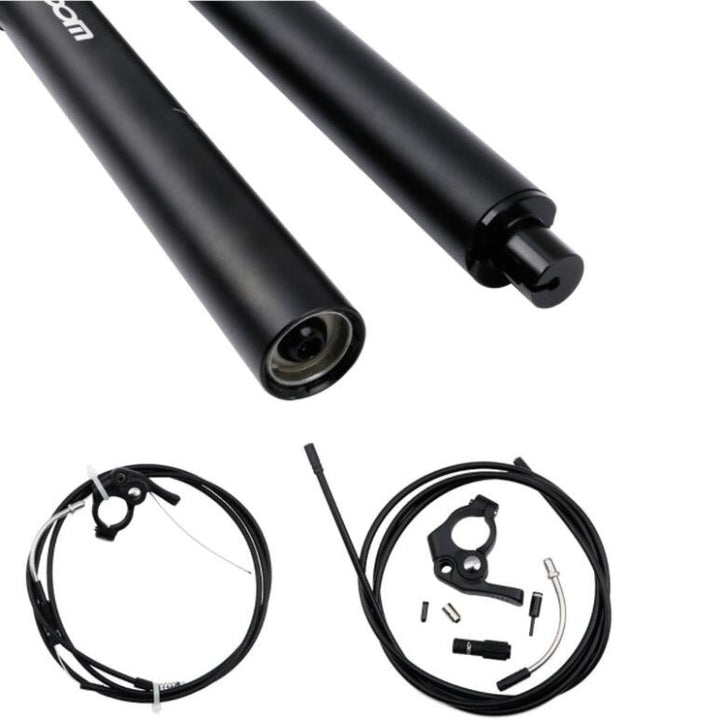 Lisslune | ZOOM Bike Cable Controlled Hydraulic Suspension Seatpost Mountain Bike Seat Post, Size: 30.9mm, Specification: 400mm Internal Routing