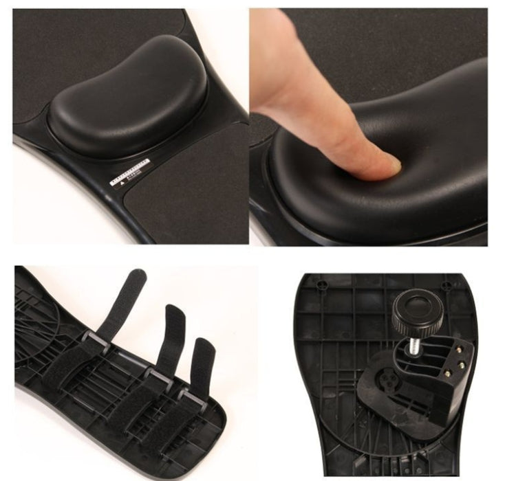 Lisslune | Rotation Computer Desktop Laptop Mouse Pad Elbow Cushion Wrist Support Plate Install on Desk and Chair