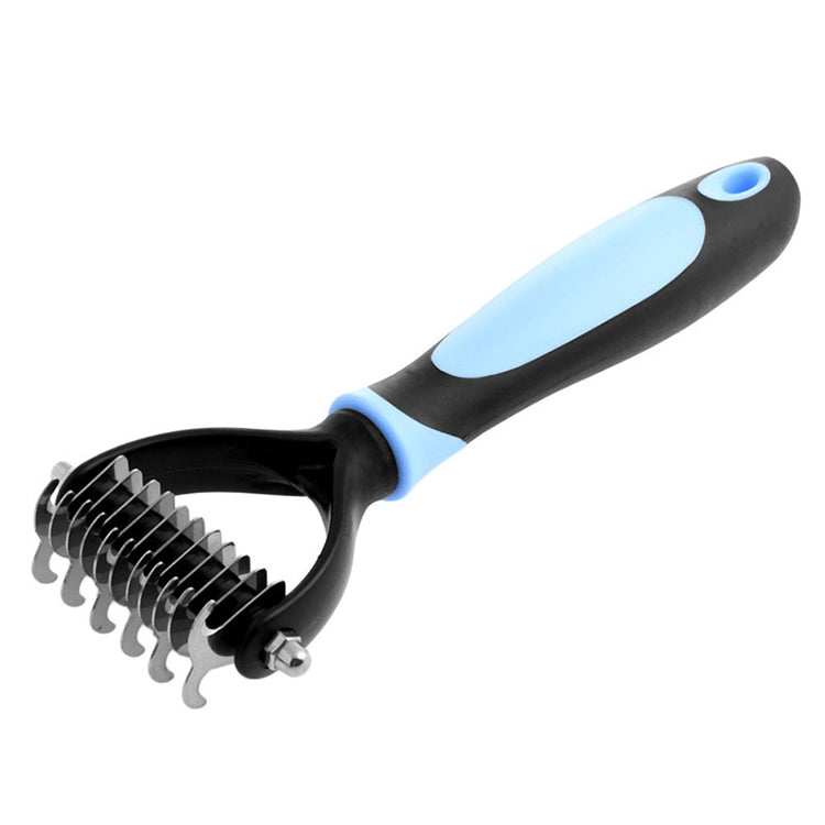 For hair care hair loss tool brush for dog pet cat (Blue)