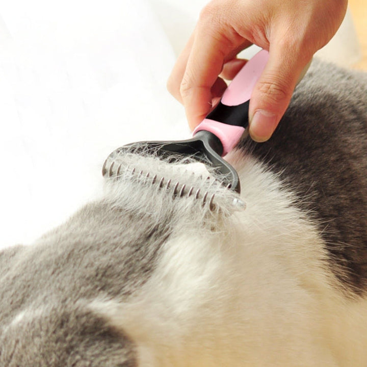 For hair care hair loss tool brush for dog pet cat (Blue)