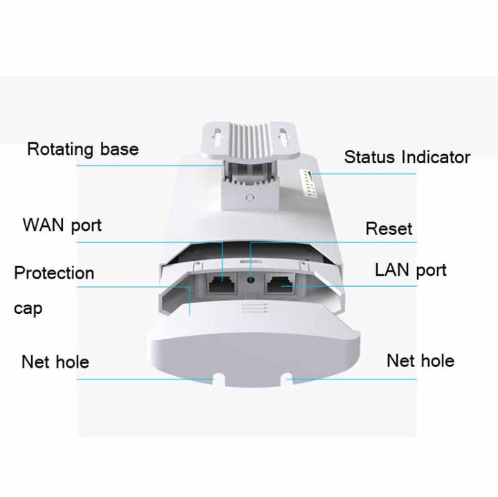 Lisslune | COMFAST CF-E120A 5.8G Outdoor Wireless High Performance Monitoring CPE Bridge, Specification: US Plug