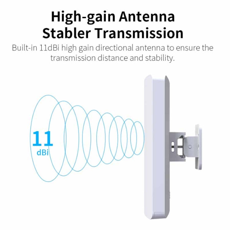 Lisslune | COMFAST CF-E120A 5.8G Outdoor Wireless High Performance Monitoring CPE Bridge, Specification: US Plug
