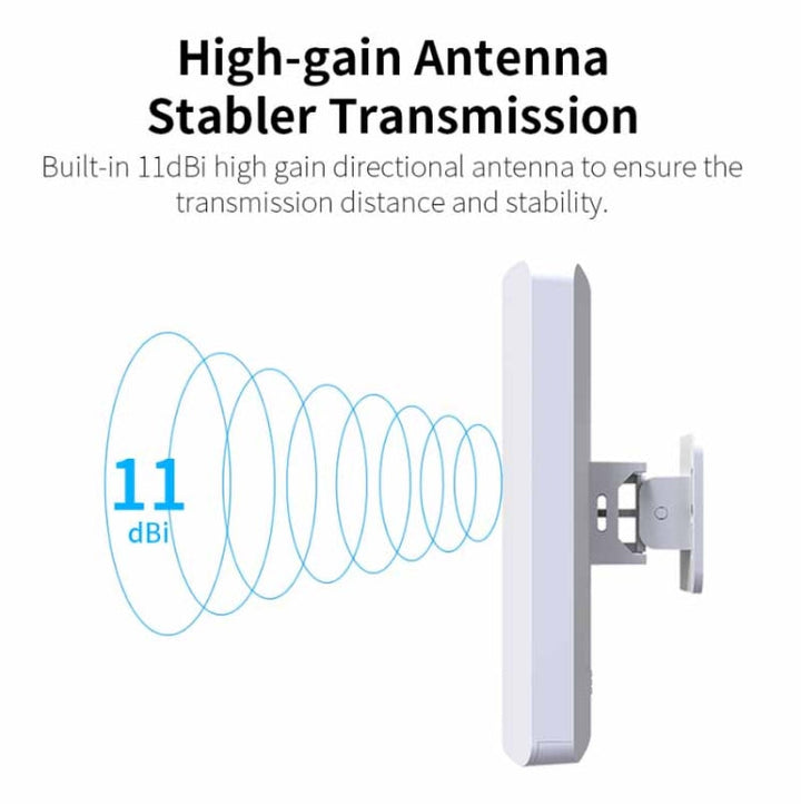 Lisslune | COMFAST CF-E120A 5.8G Outdoor Wireless High Performance Monitoring CPE Bridge, Specification: US Plug
