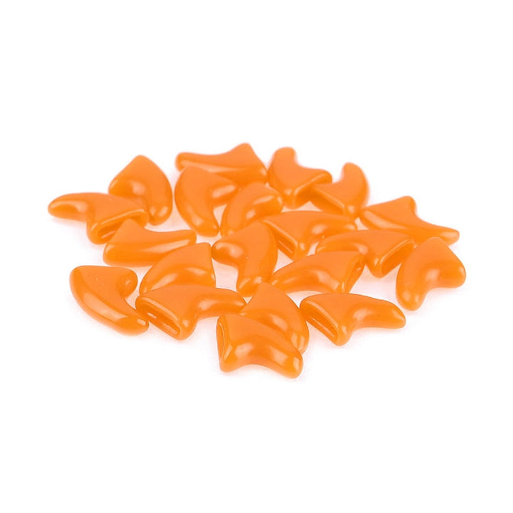 20 PCS Silicone Soft Cat Nail Caps / Cat Paw Claw / Pet Nail Protection / Cat Nail Cover, Size: XS (Orange)