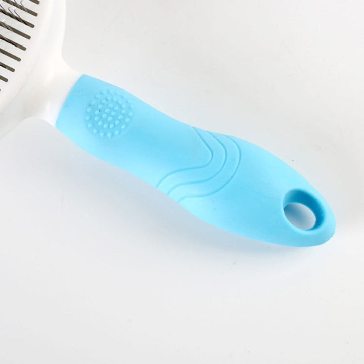 Pet Cat and Dog Hair Removal Beauty Modeling Comb Automatic Hair Loss Self-Cleaning Needle Comb (Green)