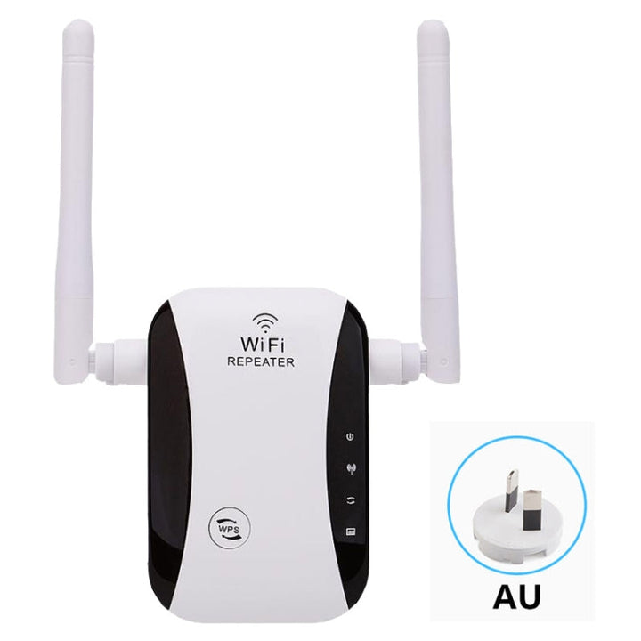 Lisslune | KP300T 300Mbps Home Mini Repeater WiFi Signal Booster Wireless Network Router, Plug Type: AU Plug