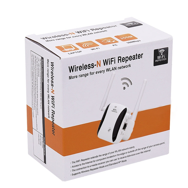 Lisslune | KP300T 300Mbps Home Mini Repeater WiFi Signal Booster Wireless Network Router, Plug Type: AU Plug