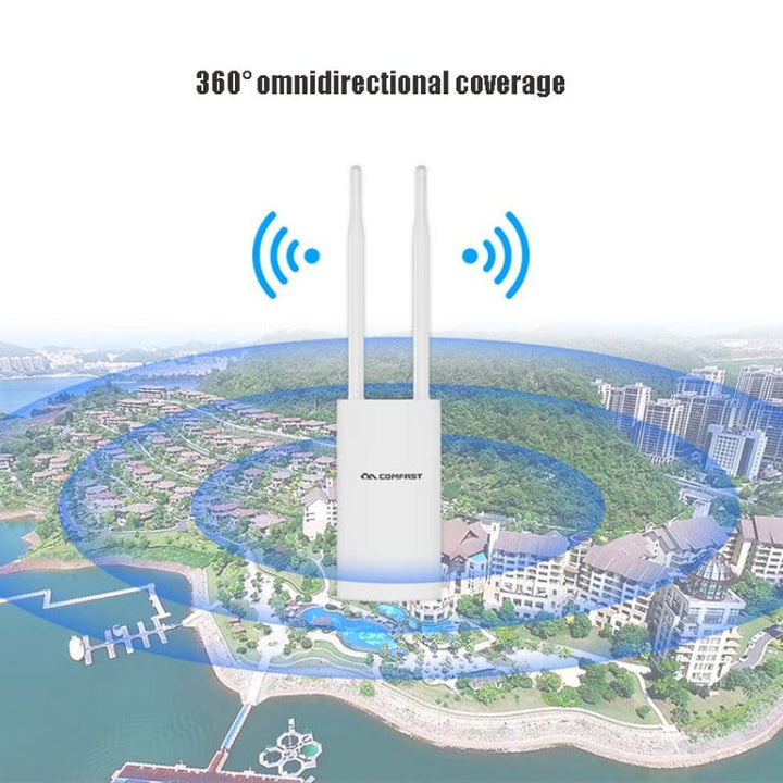 Lisslune | EW72 1200Mbps Comfast Outdoor High Performance Wireless Coverage AP Router (EU Plug)