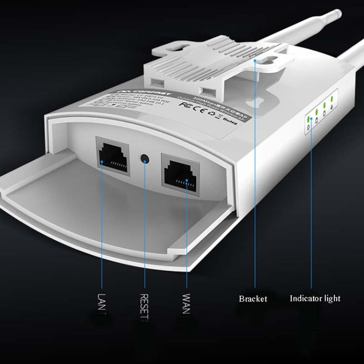 Lisslune | EW72 1200Mbps Comfast Outdoor High Performance Wireless Coverage AP Router (EU Plug)