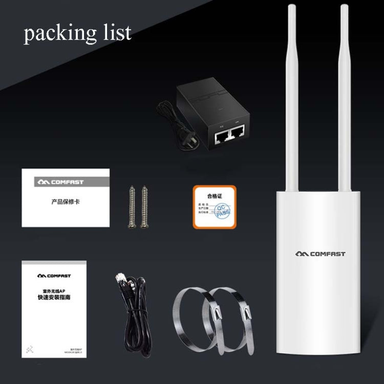 Lisslune | EW72 1200Mbps Comfast Outdoor High Performance Wireless Coverage AP Router (EU Plug)