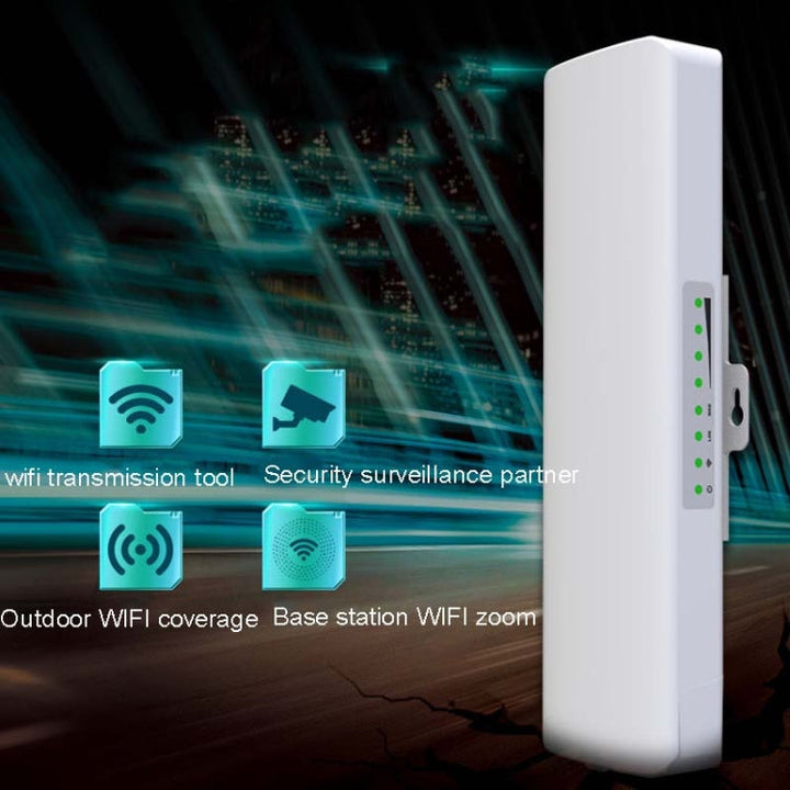 Lisslune | 2 PCS COMFAST E314n 300mbps Coverage 5 Kilometer Wifi Base Station Wireless Bridge, Plug Type: UK Plug