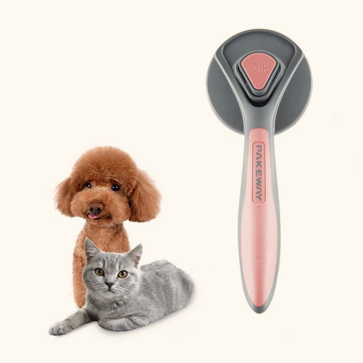 Pet Self-Cleaning Comb Cat Comb Dog Thorn Comb Cat Hair Removal Brush Floating Brush (Cherry Blossom Color)