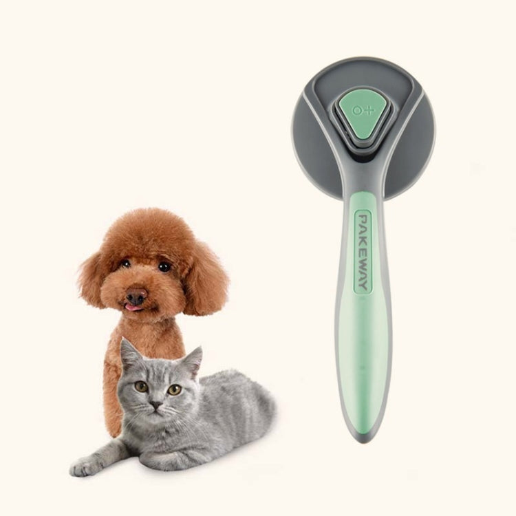 Pet Self-Cleaning Comb Cat Comb Dog Needle Comb Cat Hair Removal Comb Swimming Brush (Fresh Mint)