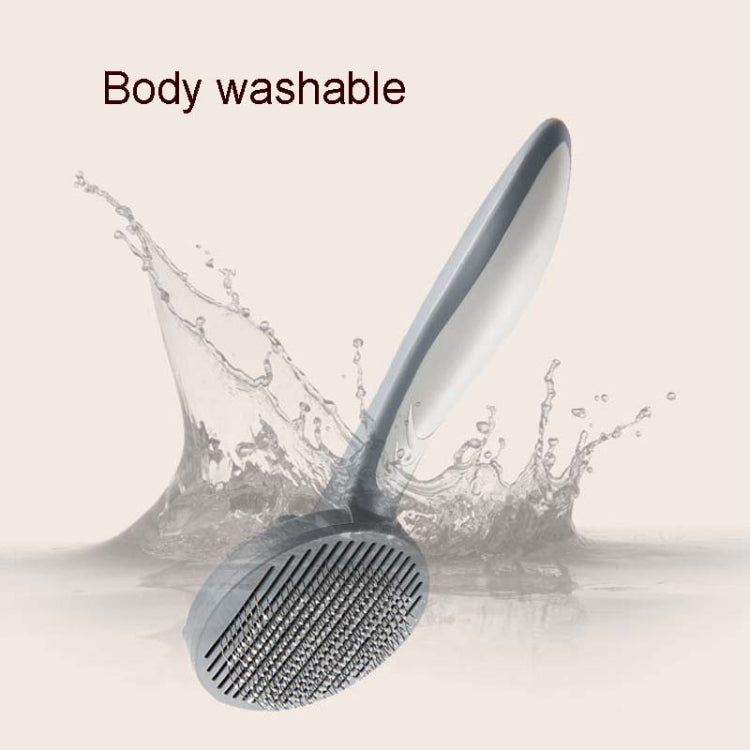 Pet Self-Cleaning Comb Cat Comb Dog Thorn Comb Cat Hair Removal Brush Floating Brush (Cherry Blossom Color)