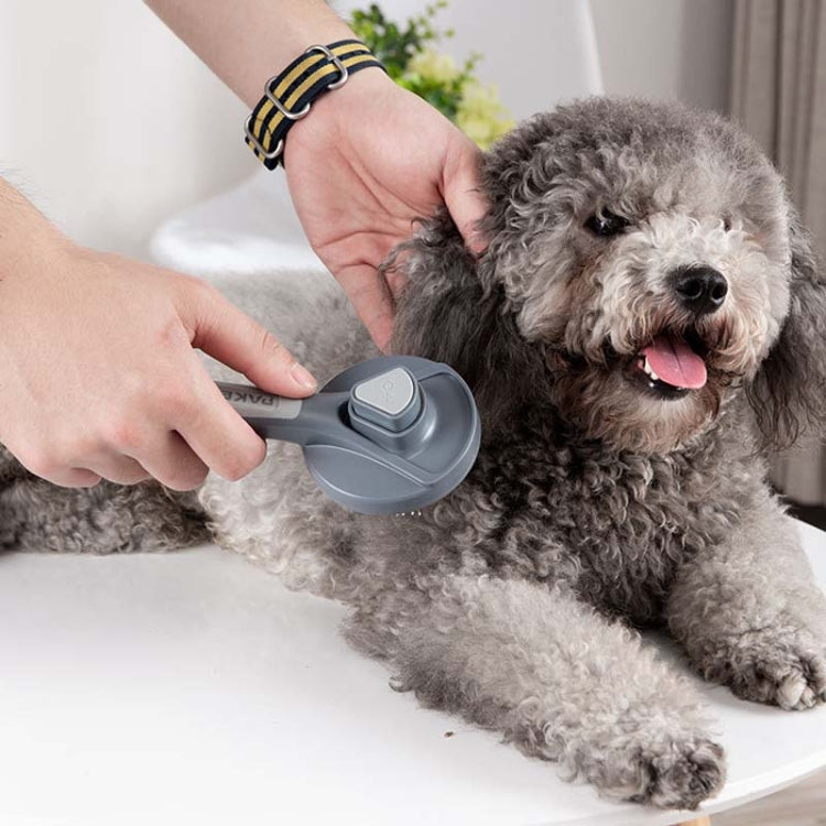 Pet Self-Cleaning Comb Cat Comb Dog Thorn Comb Cat Hair Removal Brush Floating Brush (Cherry Blossom Color)