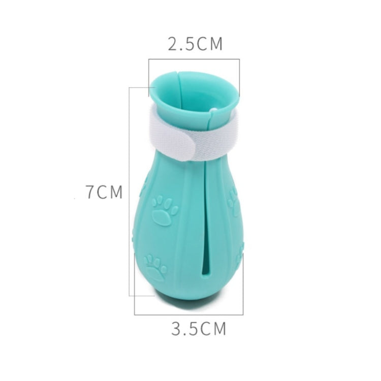 4 pieces/pack cat showers scratch-resistant foot cover (Light Blue)