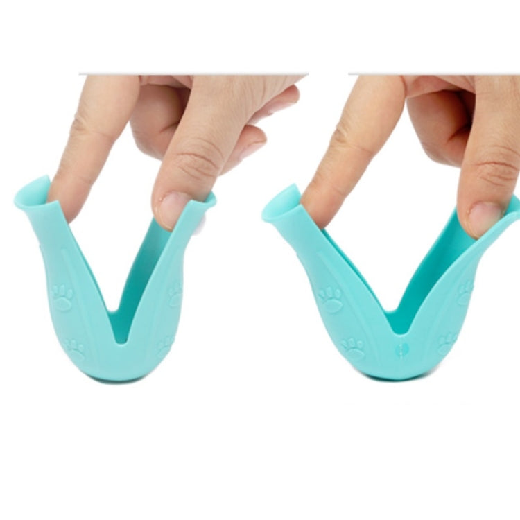 4 Pieces/Pack Cat Bath Scratch-resistant Foot Cover (Light Green)