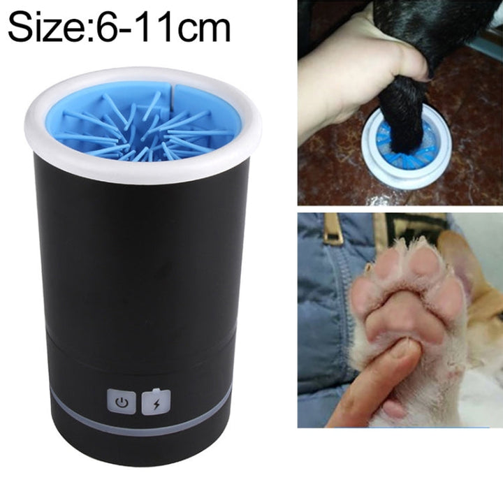 Pets Automatic Foot Wash Cup Cats Dogs Limb Cleaning Artifact, Size:S 6-11cm(Black)