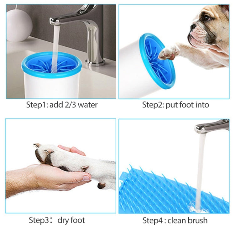 Pets Automatic Foot Wash Cup Cats Dogs Limb Cleaning Artifact, Size:S 6-11cm(Black)
