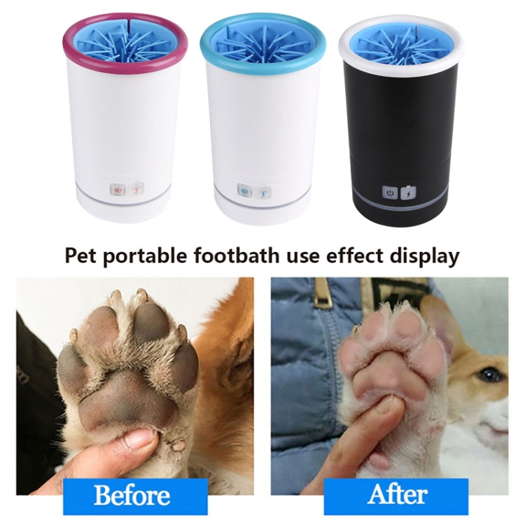 Pets Automatic Foot Wash Cup Cats Dogs Limb Cleaning Artifact, Size:S 6-11cm(Black)