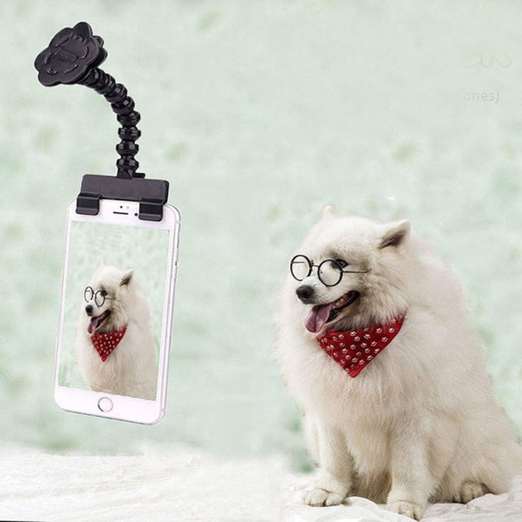 Pet Camera Artifact Dog Cat View on Camera Phone Clip (Black)