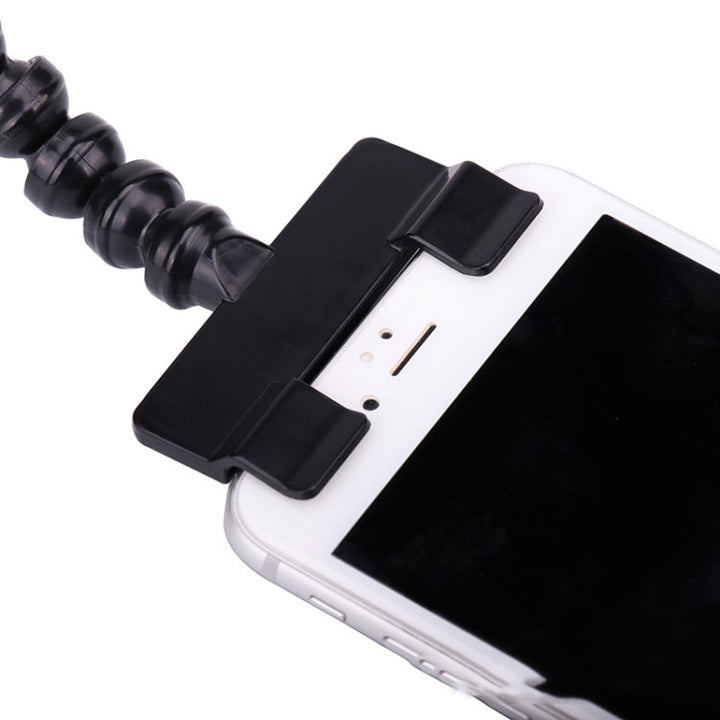 Pet Camera Artifact Dog Cat Looks At Camera Phone Clip (White)