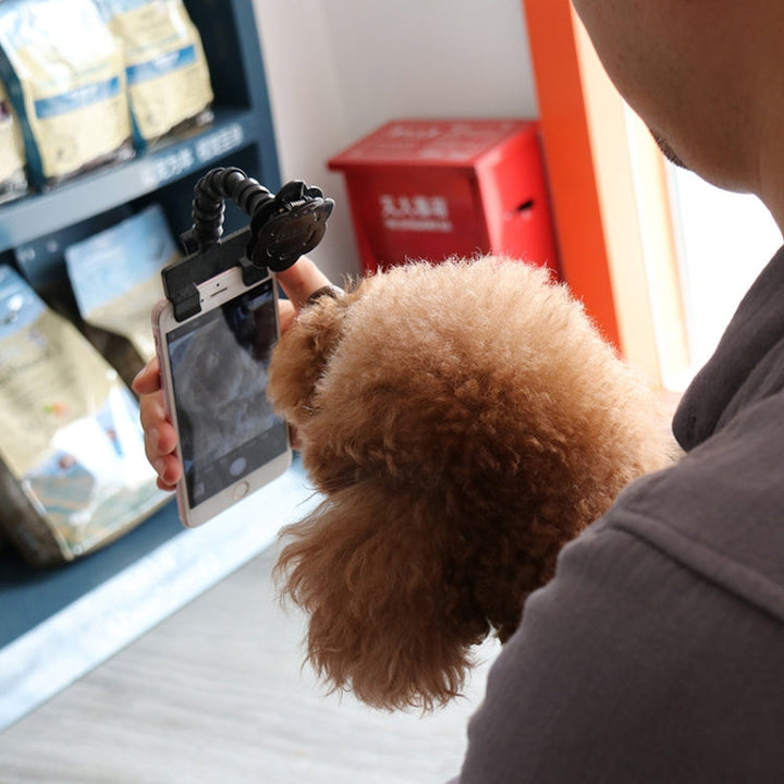 Pet Camera Artifact Dog Cat View on Camera Phone Clip (Black)