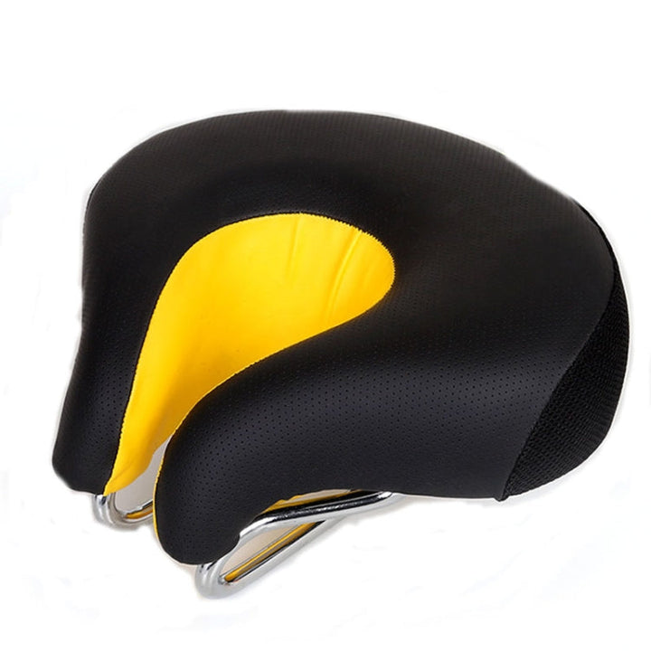 Lisslune | Noseless Bicycle Saddle Mountain Bike Thickened  Soft Cushion(Yellow)