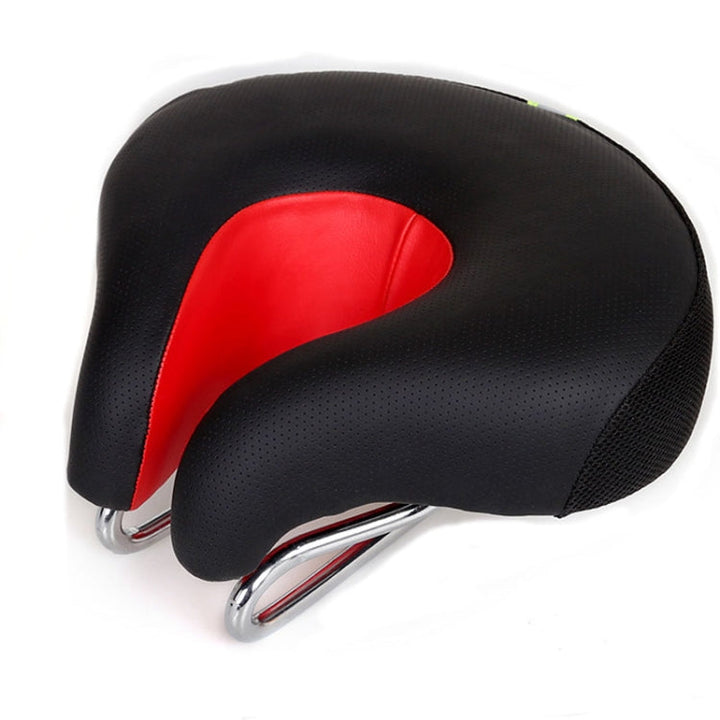 Lisslune | Noseless Bicycle Saddle Mountain Bike Thickened  Soft Cushion(Red)