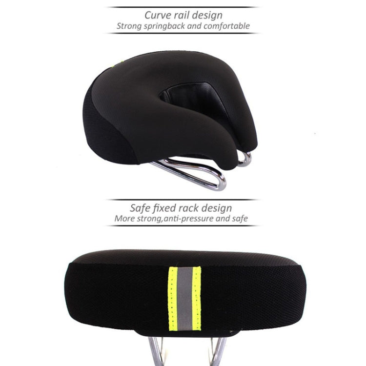 Lisslune | Seamless Bicycle Seat Mountain Bike Thick Soft Padding (Green)