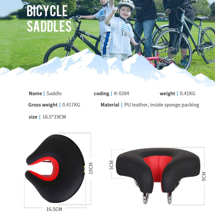 Lisslune | Seamless Bicycle Seat Mountain Bike Thick Soft Padding (Green)