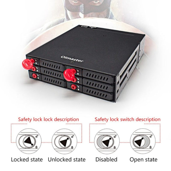 Lisslune | OImaster MR-6601 Six-Bay-Optical-Drive-Hard-Disk-Box