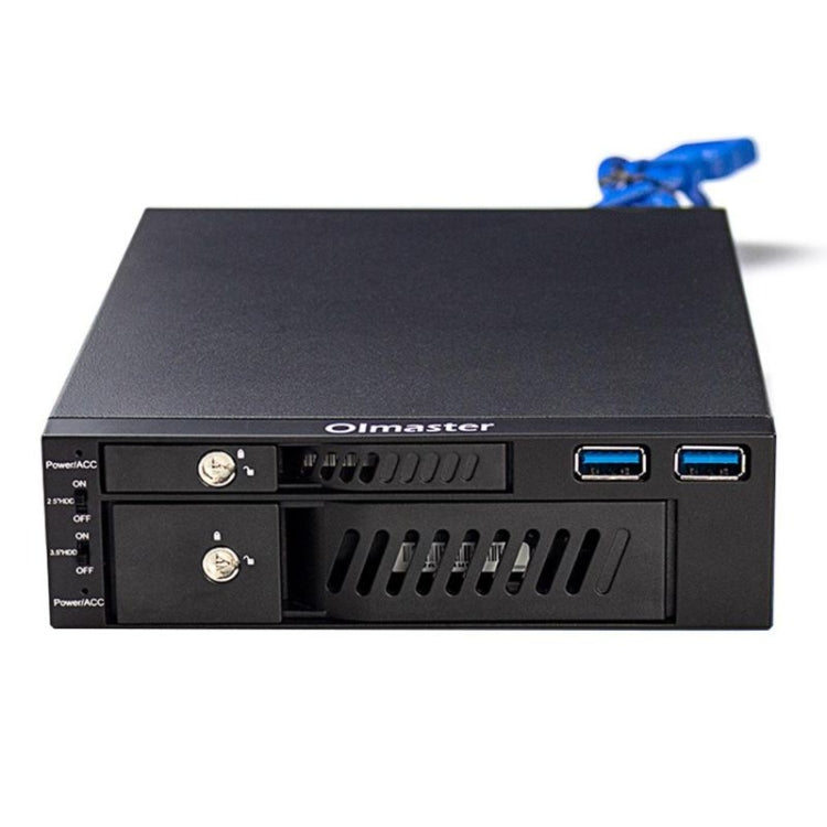 Lisslune | Oimaster MR-6203 Dual-Bay-Optical-Drive Hard Drive Box Hard Drive Holder