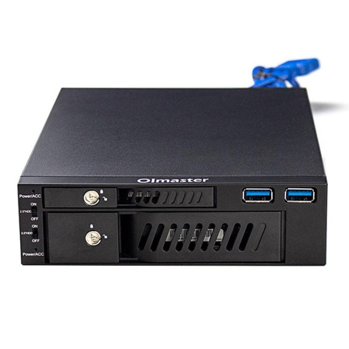 Lisslune | Oimaster MR-6203 Dual-Bay-Optical-Drive Hard Drive Box Hard Drive Holder