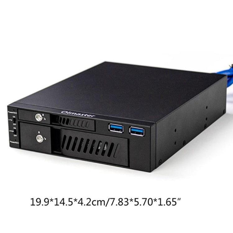 Lisslune | Oimaster MR-6203 Dual-Bay-Optical-Drive Hard Drive Box Hard Drive Holder