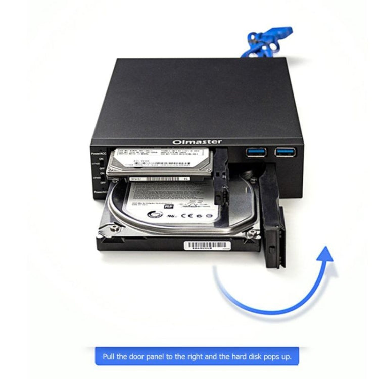 Lisslune | Oimaster MR-6203 Dual-Bay-Optical-Drive Hard Drive Box Hard Drive Holder