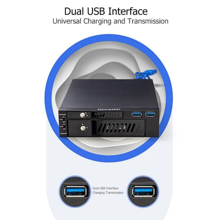Lisslune | Oimaster MR-6203 Dual-Bay-Optical-Drive Hard Drive Box Hard Drive Holder