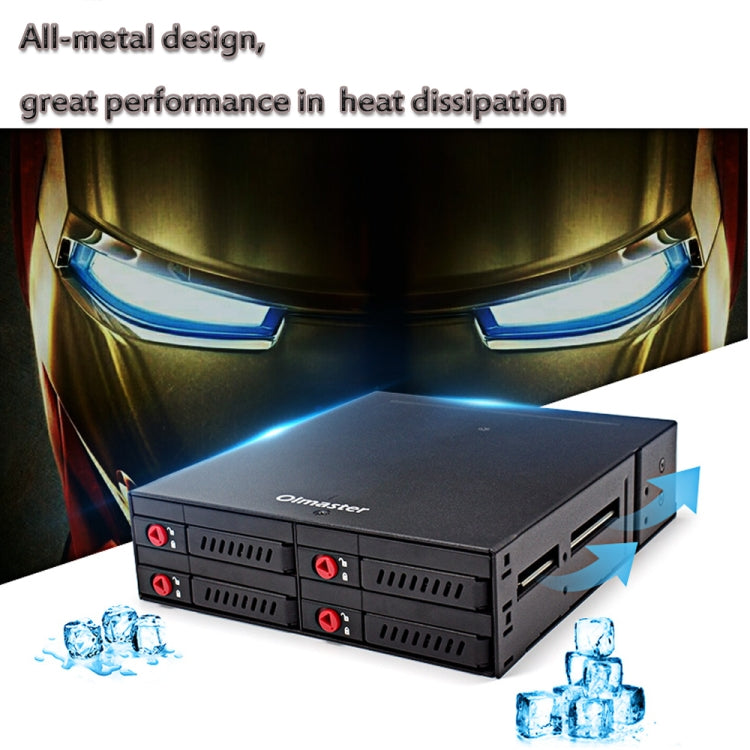 Lisslune | OImaster MR-6401 Four-Bay Case Built-in Optical Drive Hard Drive Box