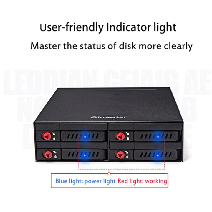 Lisslune | OImaster MR-6401 Four-Bay Case Built-in Optical Drive Hard Drive Box